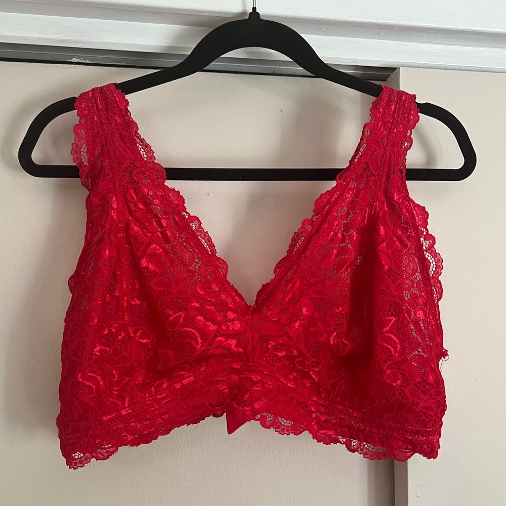 Ardene Curve Red Lace Bralette